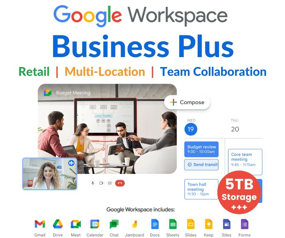 Email Workspace Google Business Plus tại Oxygen